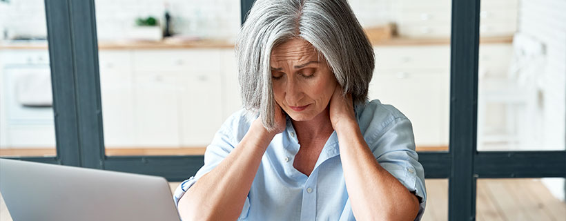 patient needing neck pain chiropractor in Richardson TX